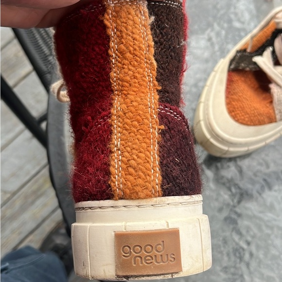 Colorful Patchwork High-Top Women's Shoes - Picture 4 of 4